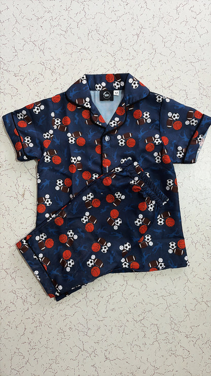 Kids back printed nightsuite